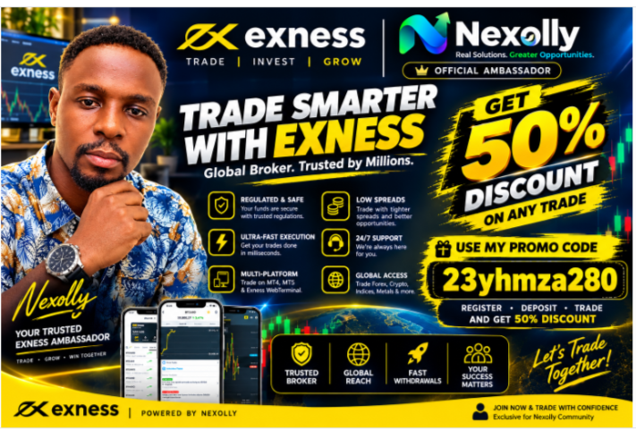 Trade Smarter with Exness — Unlock Your Exclusive 50% Discount!
