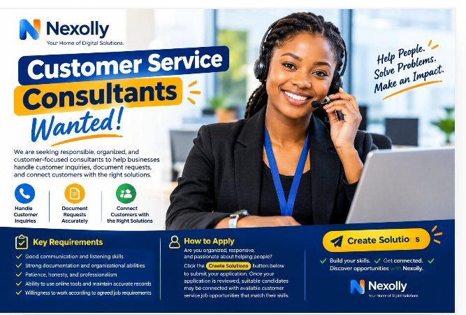 Customer Service Consultants Wanted