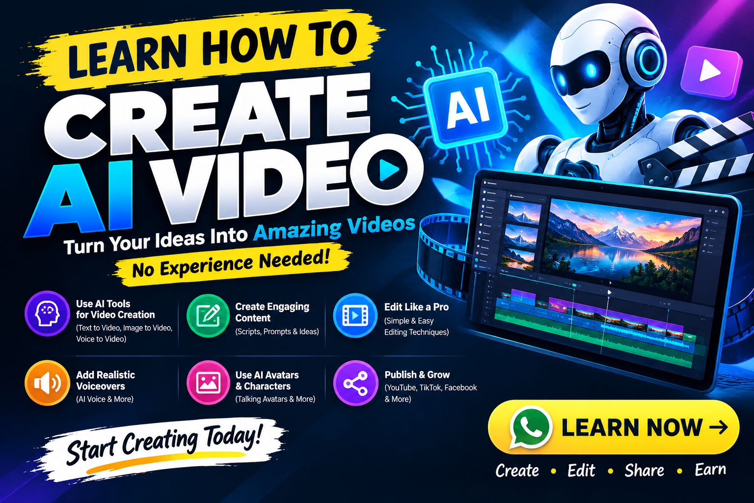 AI Video Creation Training & Content Support